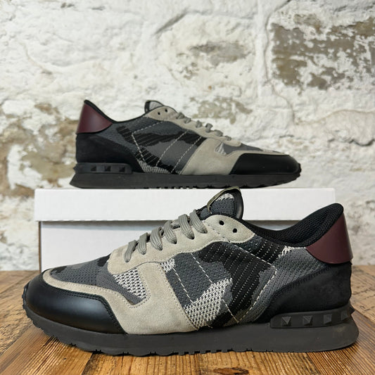 Valentino Gray Camo Rock Runner Sneaker Sz 10.5 (43.5)