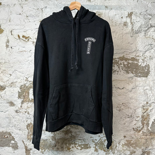 Chrome Hearts T Logo Hoodie Black Sz L