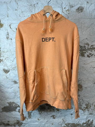 Gallery Dept Black Spell Hoodie Orange Sz M