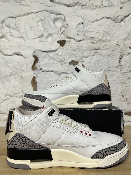 Air Jordan 3 White Cement Reimagined Sz 12