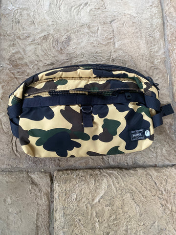 Bape Porter Yellow Camo Waistbag