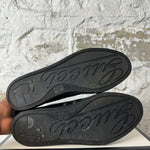 Gucci Black Leather Low Sneaker Sz 10
