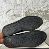Gucci Black Leather Low Sneaker Sz 10