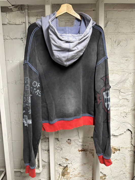 Vale 14 Hoodie Black Zip Up Sz XL