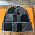 Louis Vuitton Black Grey Damier Heritage Beanie W/ Box