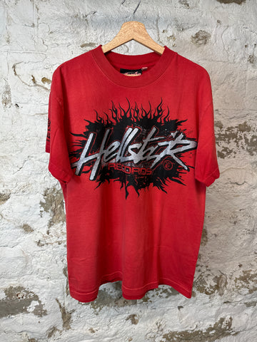 Hellstar Silver Spell Records T-shirt Red Sz S DS