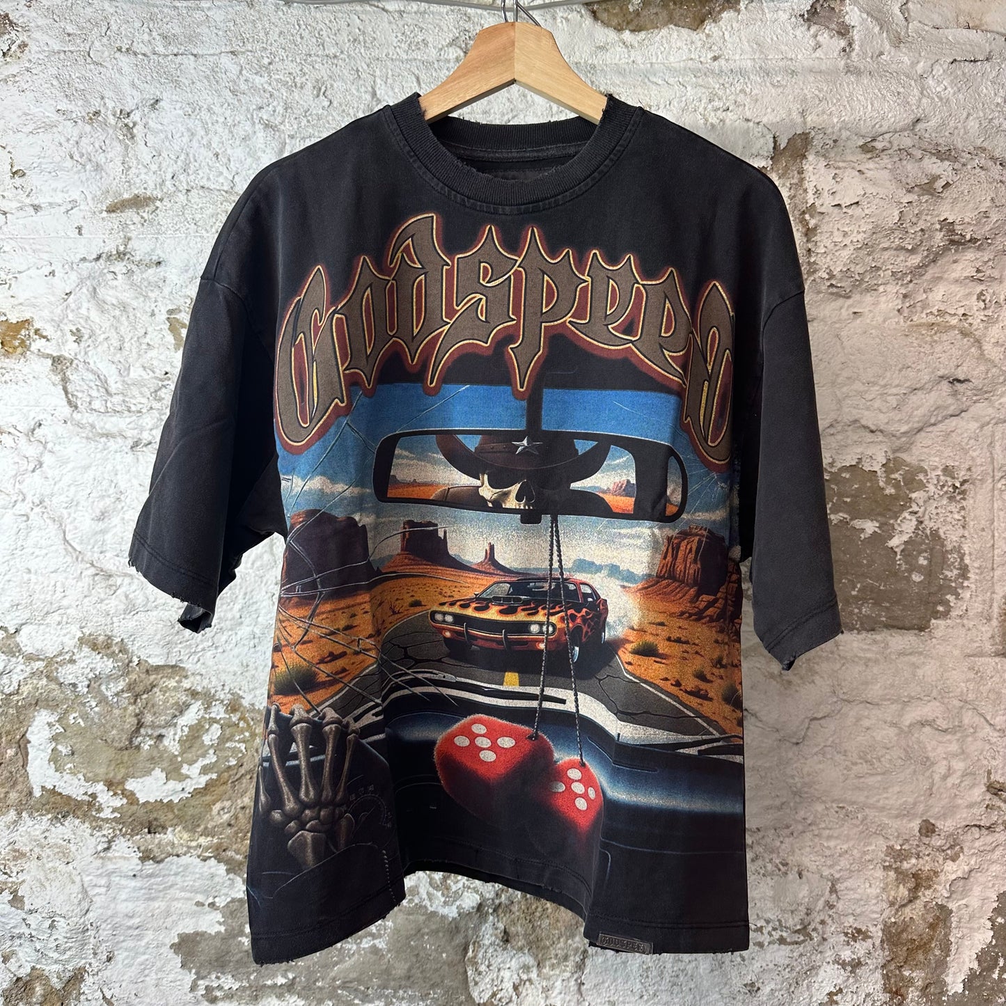 Godspeed On The Run Black T-Shirt NEW