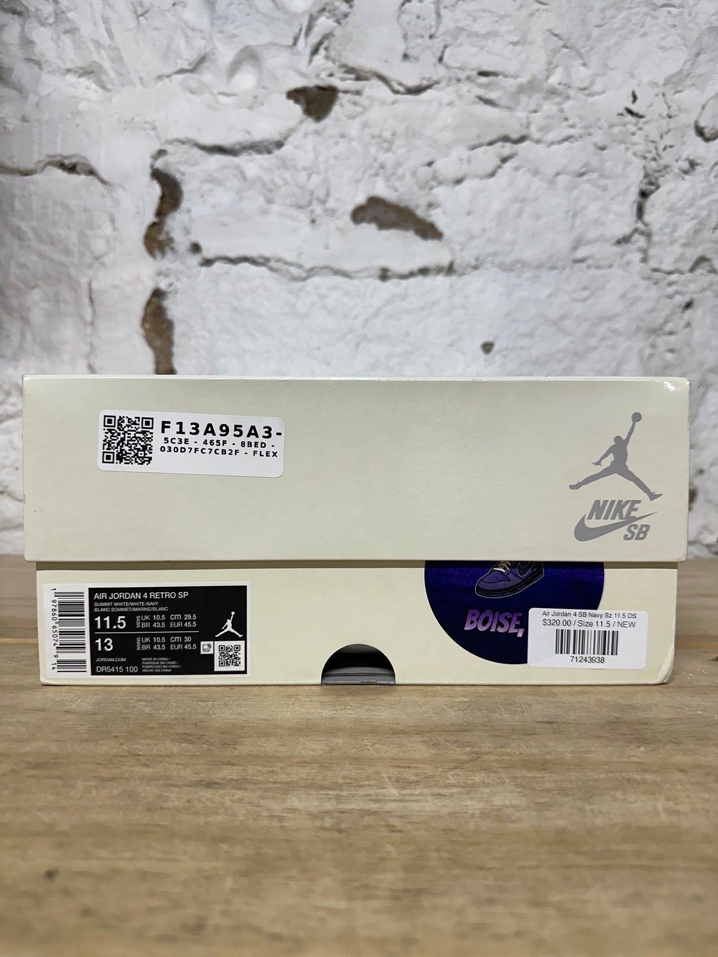 Air Jordan 4 SB Navy Sz 11.5 DS