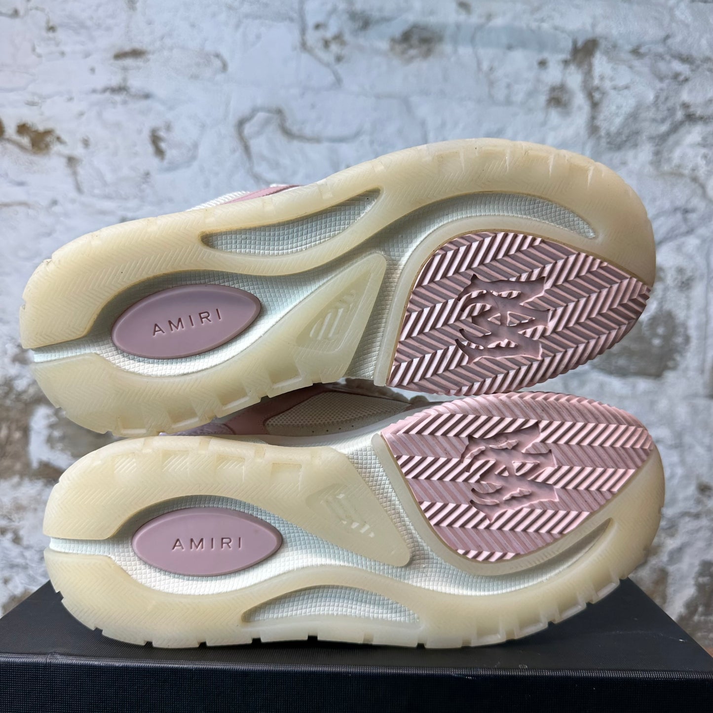 Amiri MA-1 Pink Paisley White Cream Sneaker Sz 7 (40)