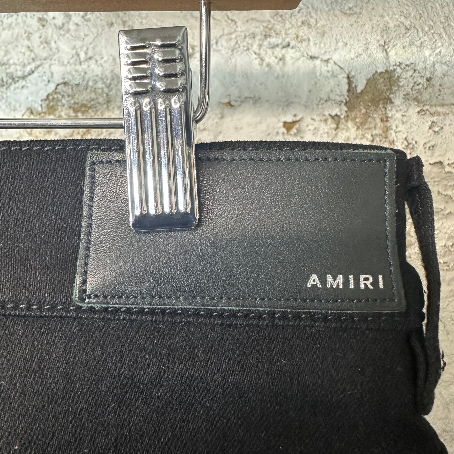 Amiri MX1 Multicolor Paisley Black Denim Jeans Sz 33