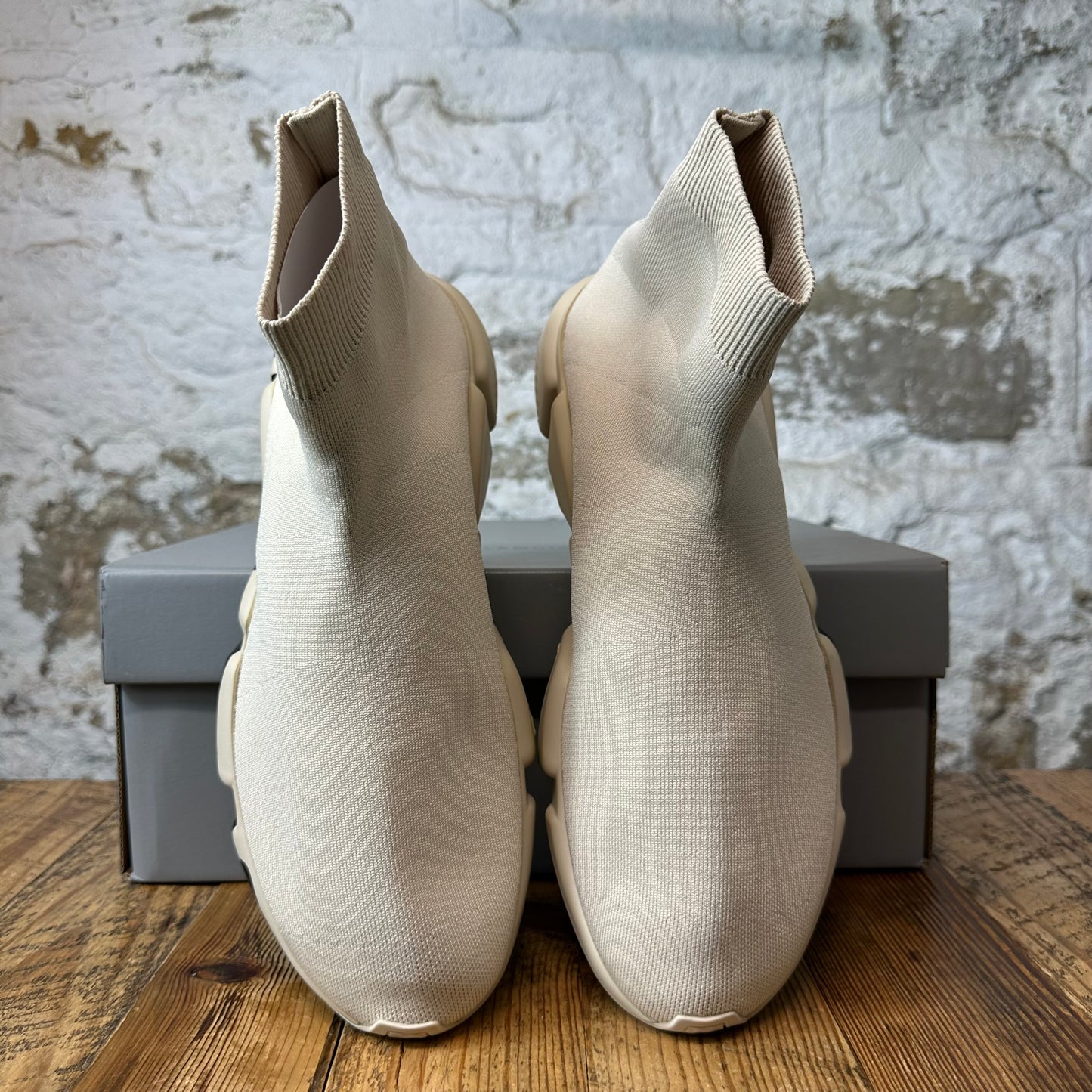 Balenciaga Sock Runner Light Beige Graffiti Sneaker DS