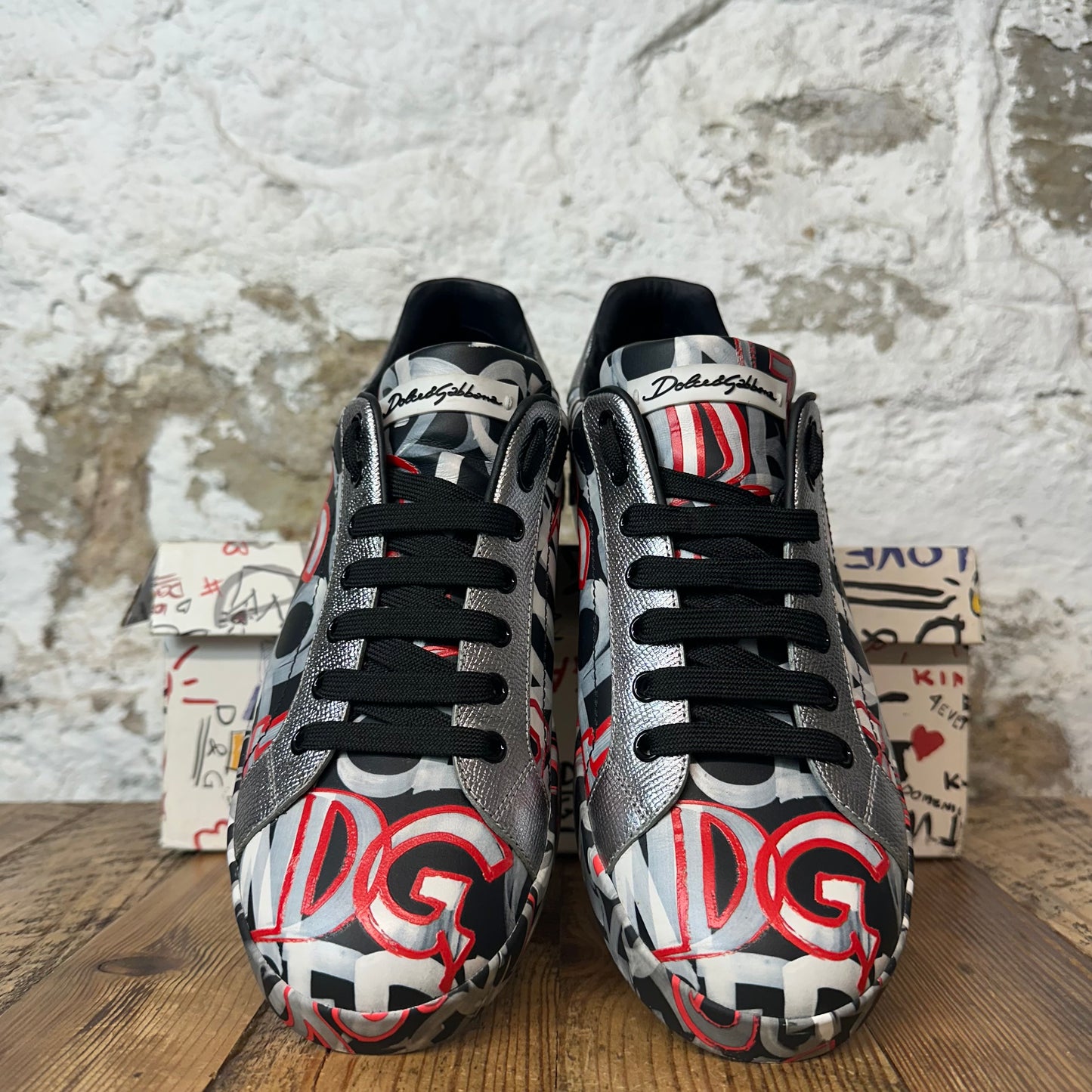 Dolce Gabbana Grafitti Portofino Sneaker Sz 7.5 (41.5)