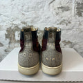 Christian Louboutin Green Maroon Scale High Sz 7 (40) Box
