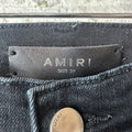 Amiri Knee Rip Faded Black Denim Jeans Sz 29