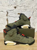 Air Jordan 6 Travis Scott Olive Sz 9.5