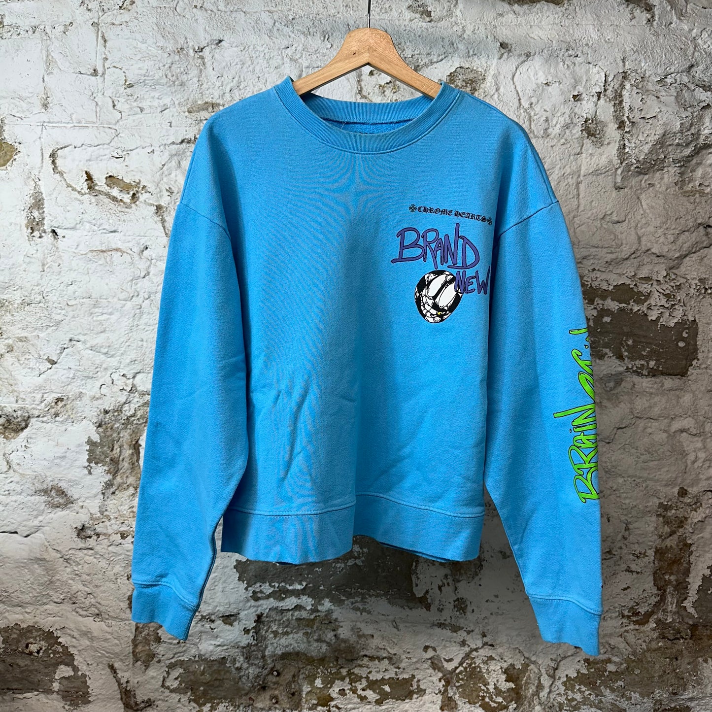 Chrome Hearts Matty Boy Brand New Crewneck Blue Sz S