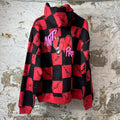 Matty Boy Anti Promo 99 Eyes Red Checker Hoodie Sz L DS