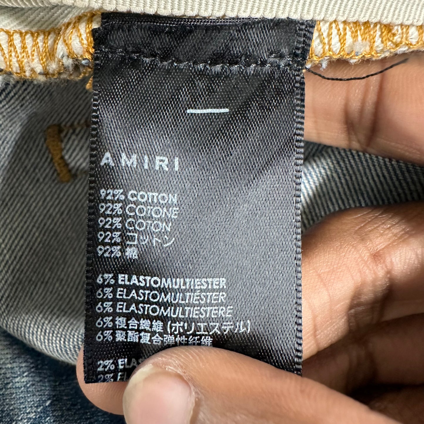 Amiri MX1 Blue Tie Dye Blue Denim Jeans Sz 34