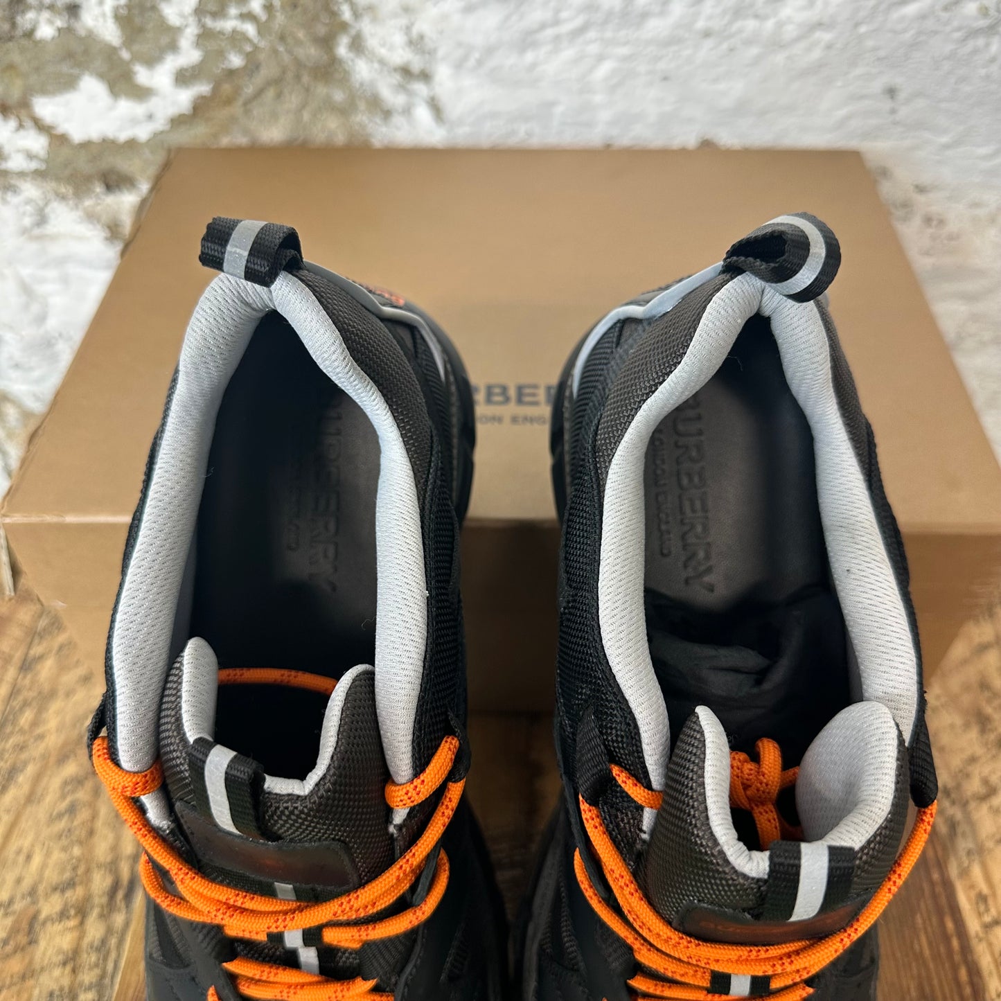 Burberry RS5 Black Brown Sneaker Sz 11.5 (44.5)