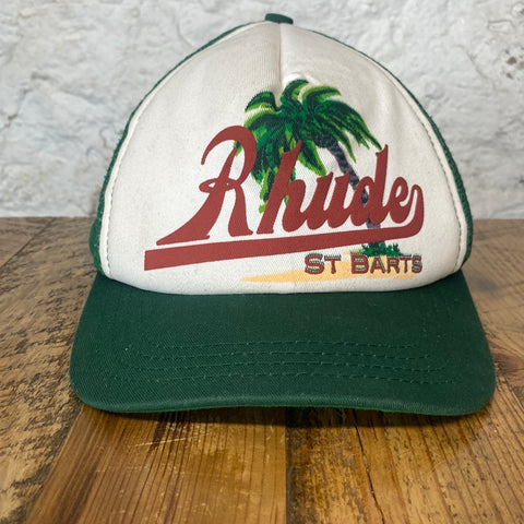 Rhude St Barts Green White Hat