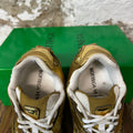 Bottega Veneta Gold White Orbit Sneaker Sz 5 (37)