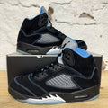 Air Jordan 5 Black University Blue Sz 10