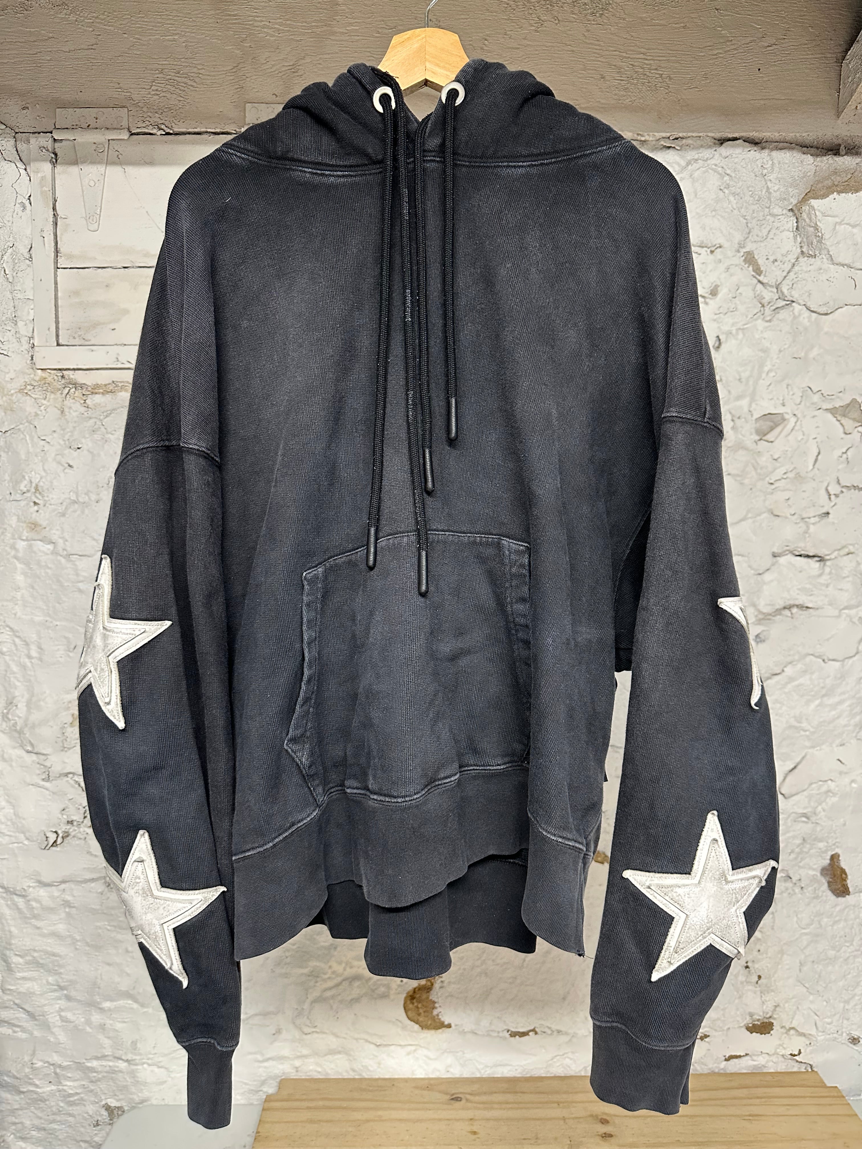 Palm Angels Double Hood Stars Hoodie Sz L