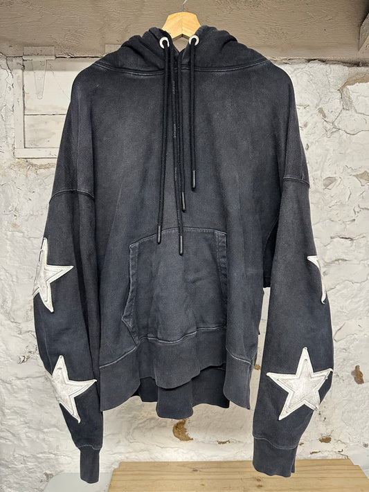 Palm Angels Double Hood Stars Hoodie Sz L