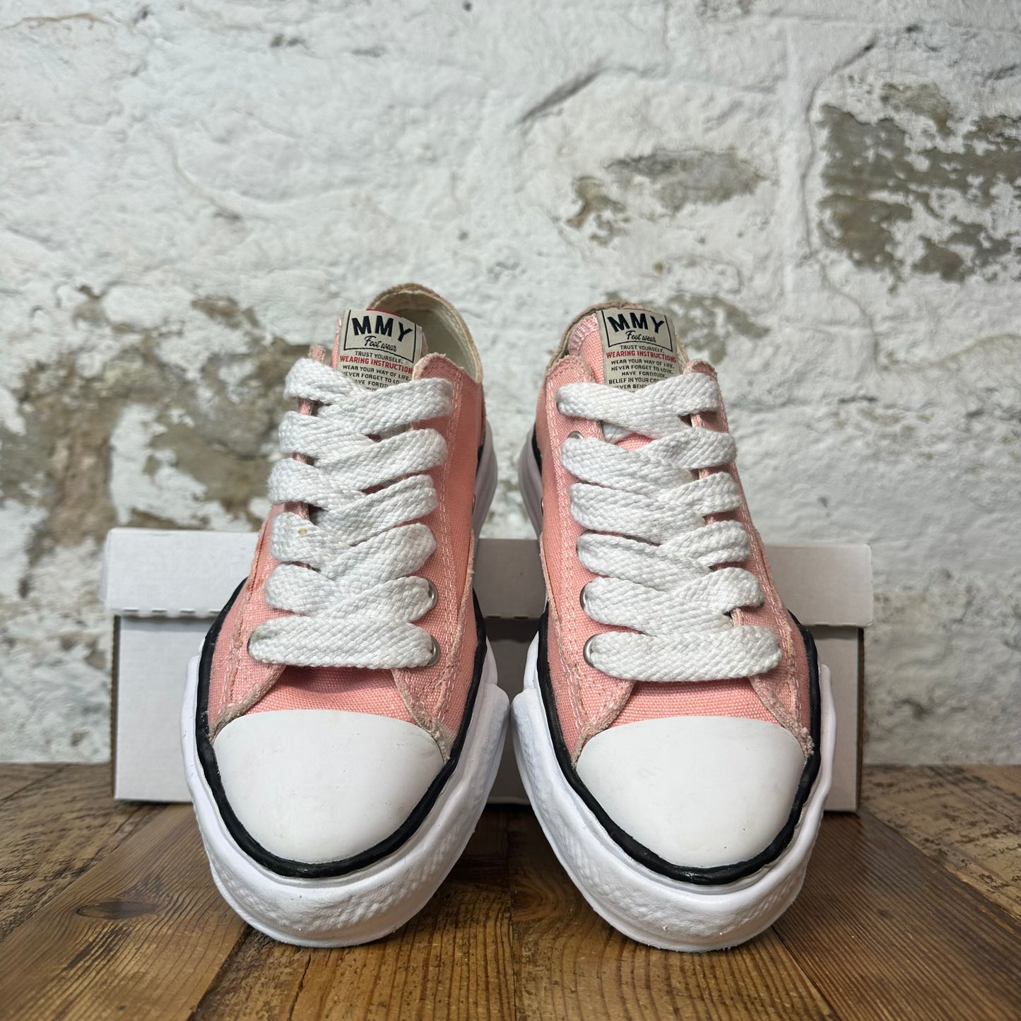 Maison Mihara Peterson 23 Pink White Sneaker Sz 6.5 (39)
