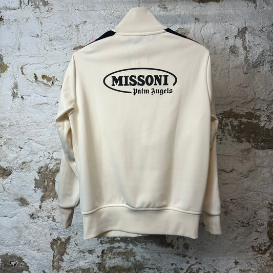 Palm Angels Missoni Cream Track Jacket Sz M