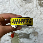 Off White Yellow Slim Long Belt