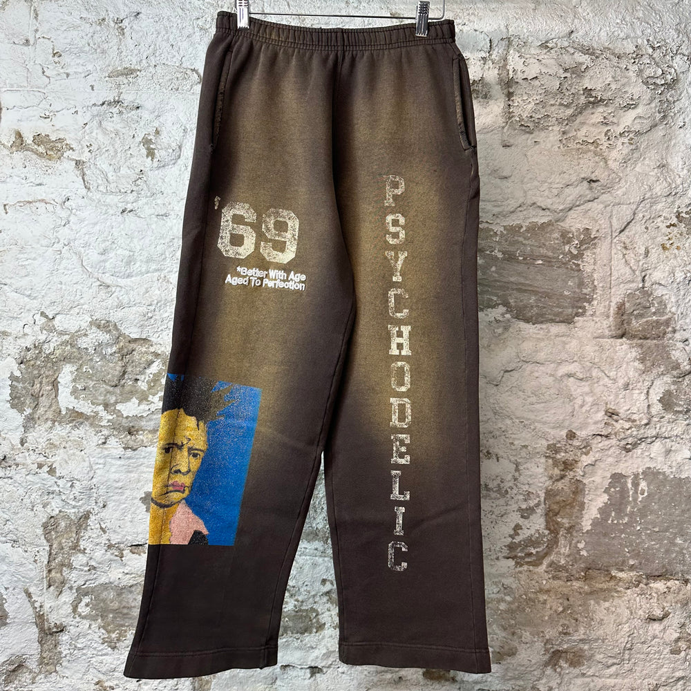 Better With Age Psychodelic Brown Sweatpants Sz M