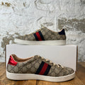 Gucci Beige GG Monogram Ace Sneaker Sz 6.5 (39.5)