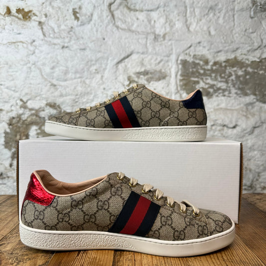 Gucci Beige GG Monogram Ace Sneaker Sz 6.5 (39.5)