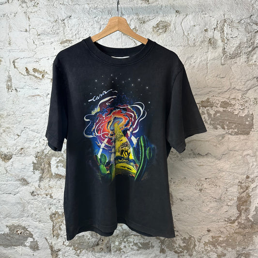 Casablanca Space T-shirt Black Sz XL