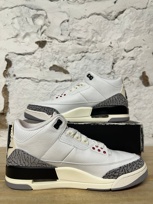 Air Jordan 3 White Cement Reimagined Sz 10
