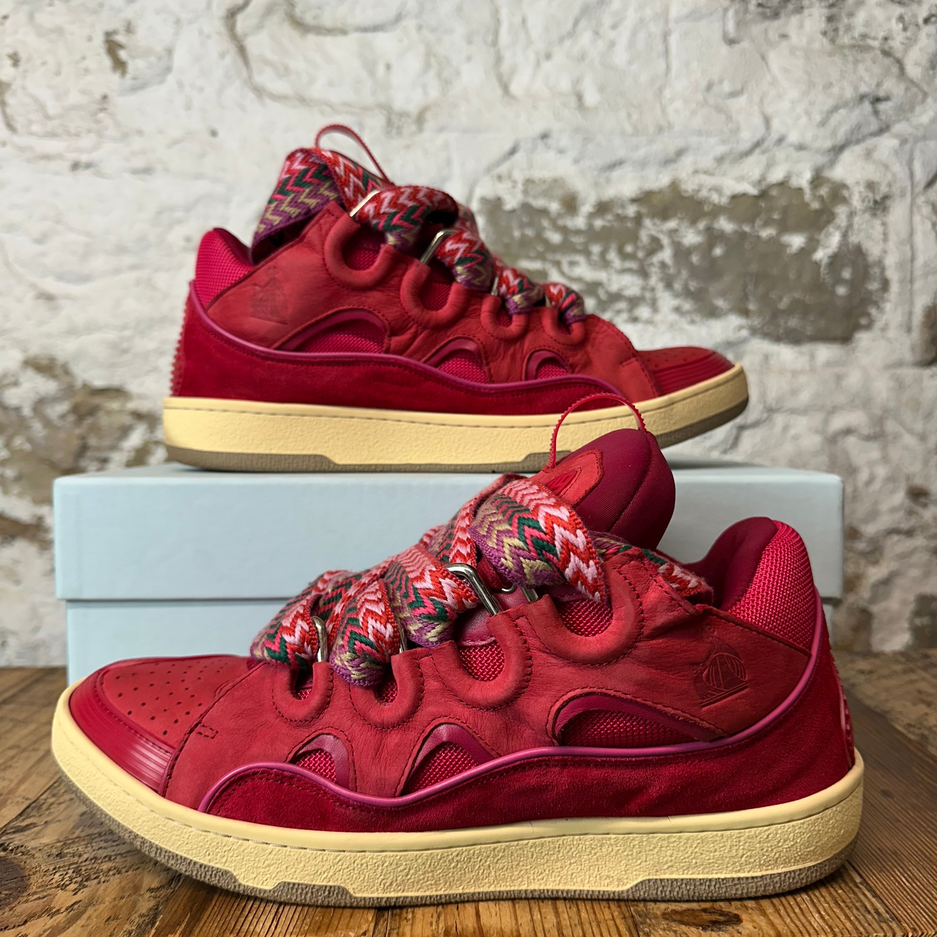Lanvin Curb Multicolor Lace Watermelon Sneaker Sz 12 (45)