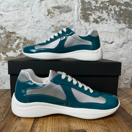 Prada Americas Cup Laguna Patent Sneaker Sz 7 DS