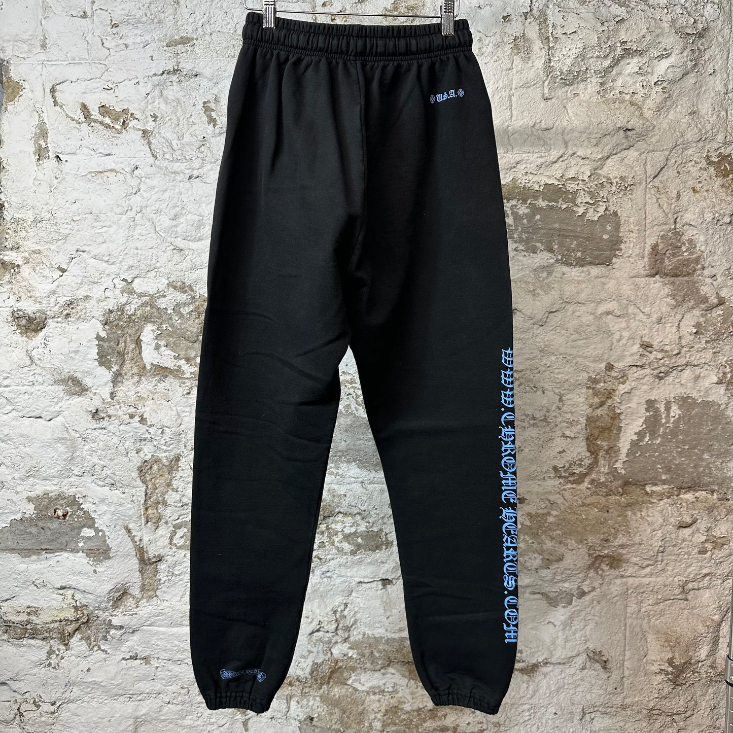 Chrome Hearts Blue Horseshoe Sweatpants Black Sz S