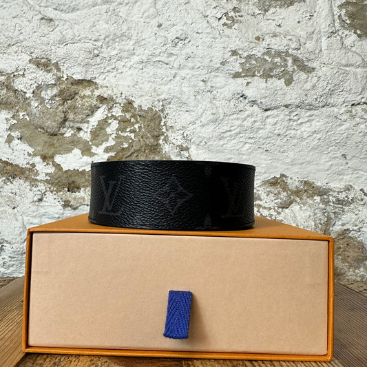 Louis Vuitton Graphite Monogram Belt Sz 90/36 W/ Box