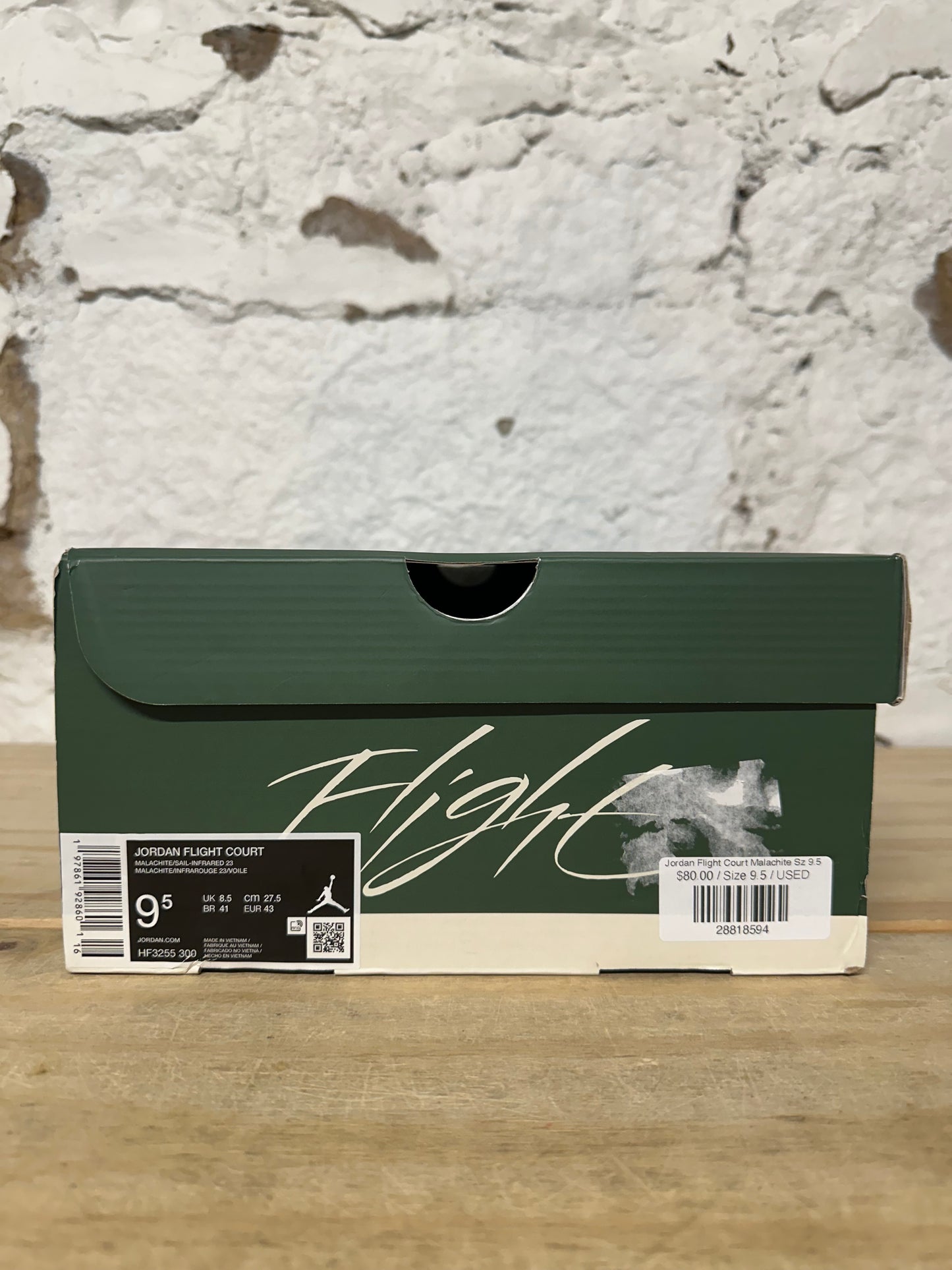 Jordan Flight Court Malachite Sz 9.5