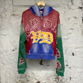 Vale Looney Tunes Multicolor Zip Up Hoodie Sz L