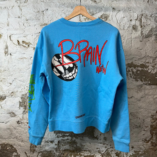 Chrome Hearts Matty Boy Brand New Crewneck Blue Sz S