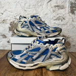 Balenciaga Runner Blue White Gray Sz 12 (45) No Box