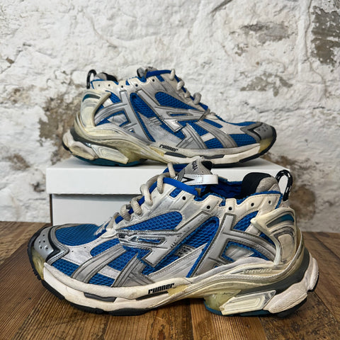Balenciaga Runner Blue White Gray Sz 12 (45) No Box