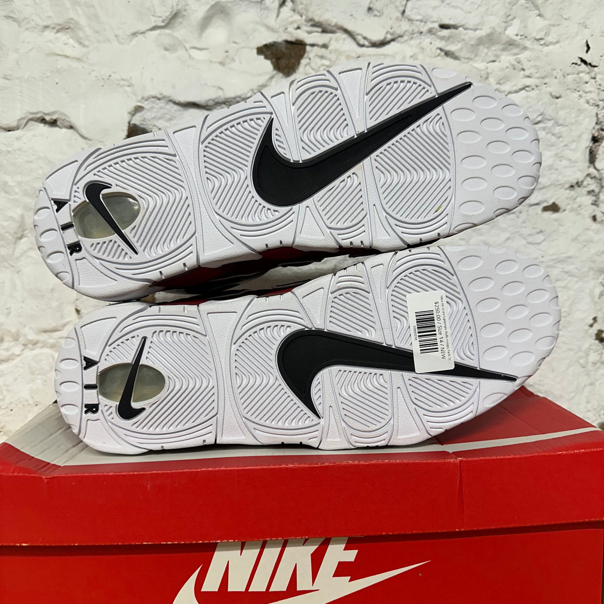 Nike Air More Uptempo Bulls Hoops Pack Sz 14 DS