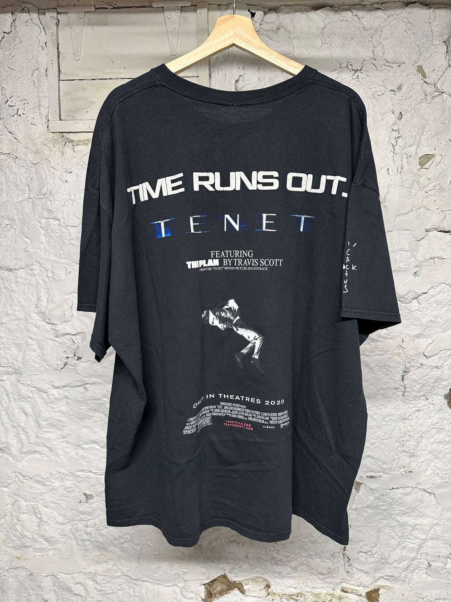Travis Scott Tenet Black T-Shirt Sz 2XL