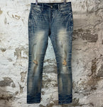 RTA Clayton Worn Out Blue Denim Jeans