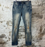 RTA Clayton Worn Out Blue Denim Jeans