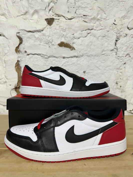 Air Jordan 1 Low Black Toe Sz 12 DS
